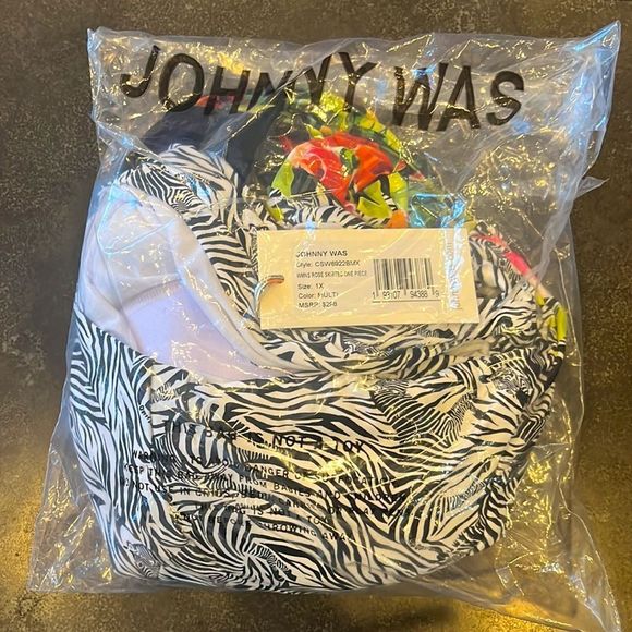 ⚠️SOLD-EB-1/5/23⚠️Johnny Was Rose Skirted One Piece Swimsuit - Picture 15 of 16